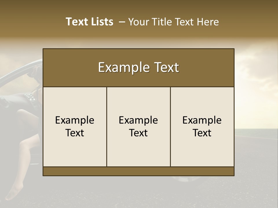 Sunset Open Person PowerPoint Template