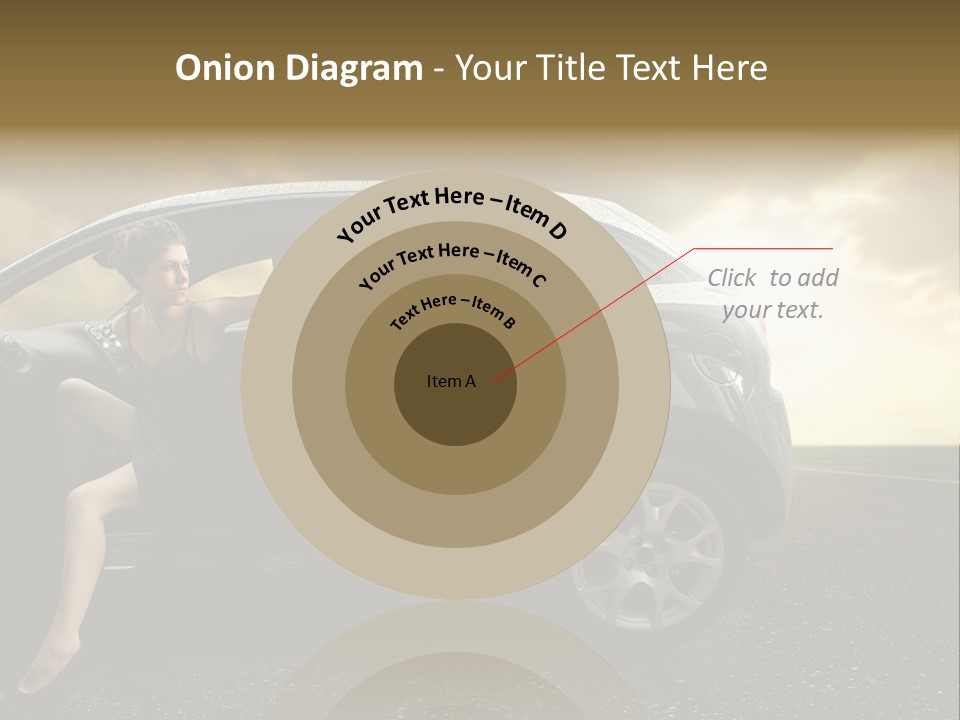 Sunset Open Person PowerPoint Template