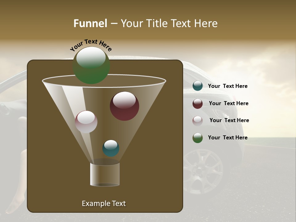 Sunset Open Person PowerPoint Template