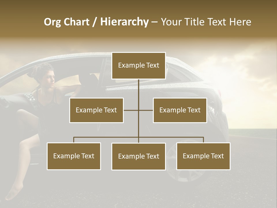 Sunset Open Person PowerPoint Template