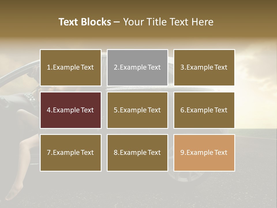 Sunset Open Person PowerPoint Template