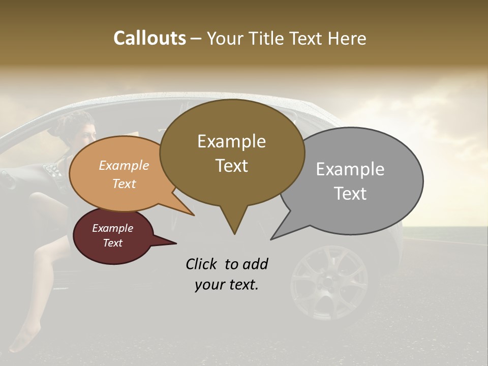 Sunset Open Person PowerPoint Template