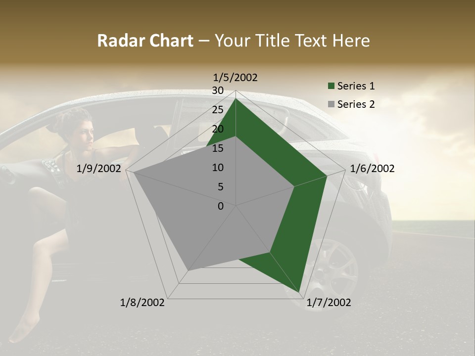 Sunset Open Person PowerPoint Template