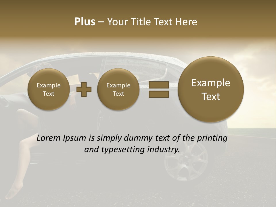 Sunset Open Person PowerPoint Template
