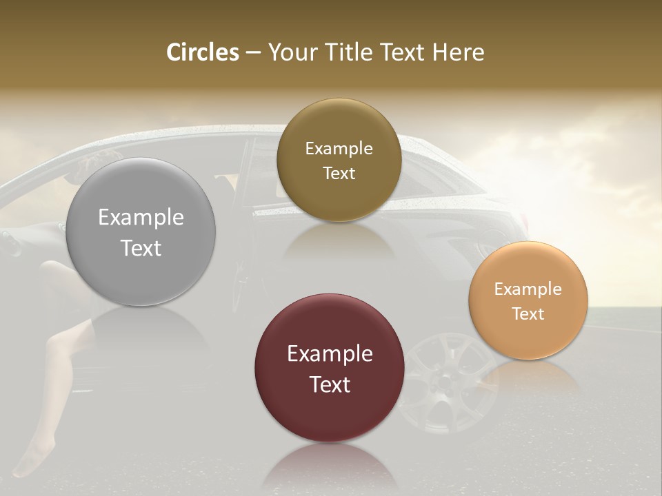 Sunset Open Person PowerPoint Template