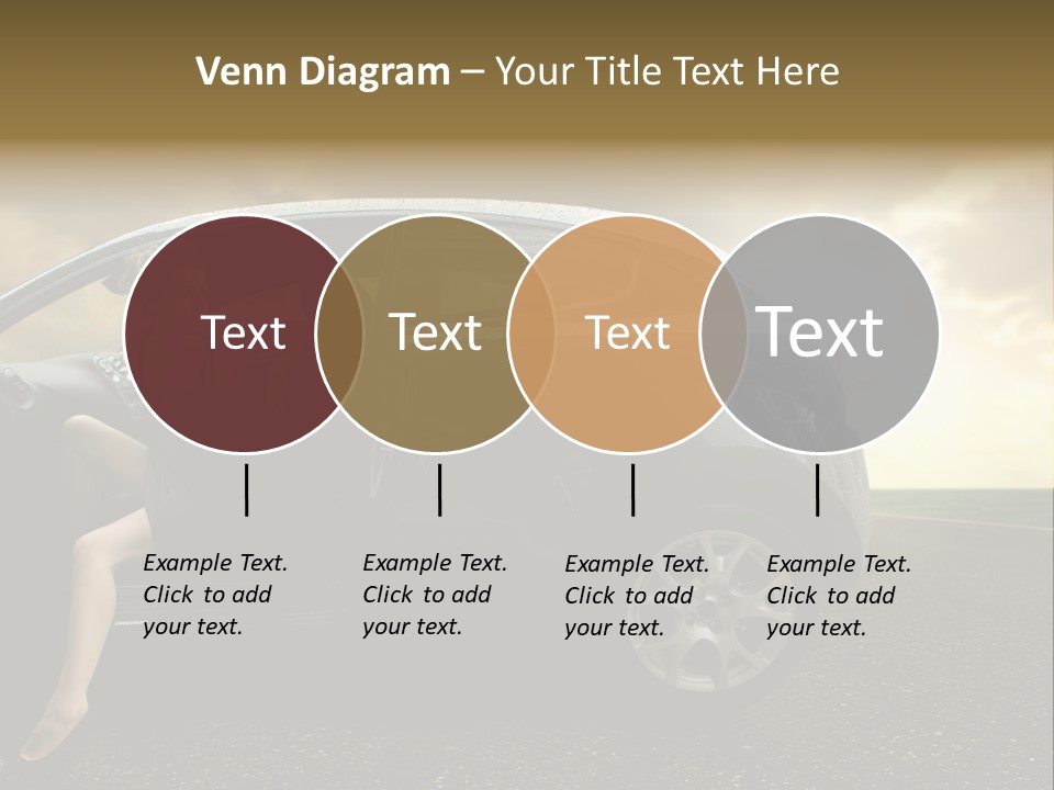 Sunset Open Person PowerPoint Template