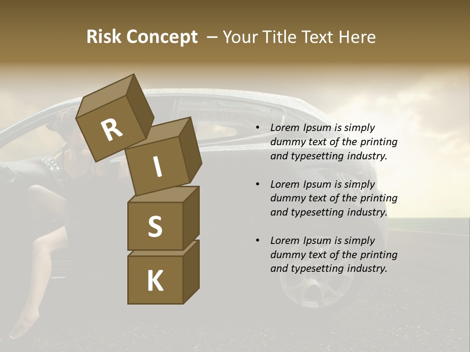 Sunset Open Person PowerPoint Template