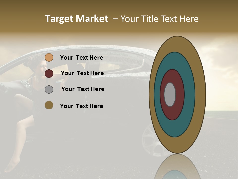 Sunset Open Person PowerPoint Template