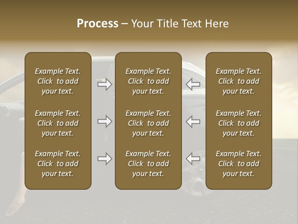Sunset Open Person PowerPoint Template