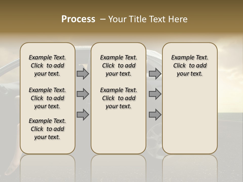 Sunset Open Person PowerPoint Template