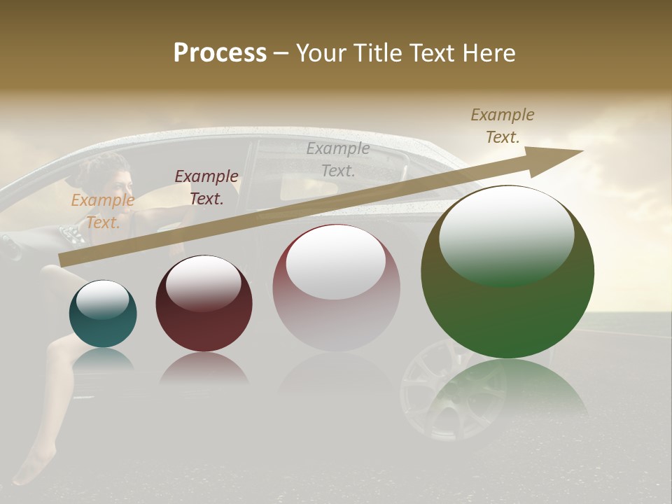 Sunset Open Person PowerPoint Template