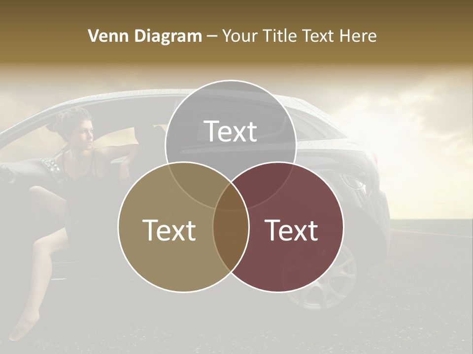 Sunset Open Person PowerPoint Template