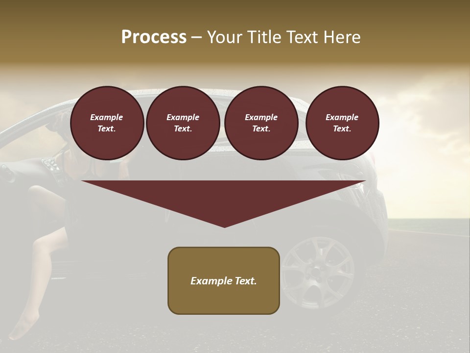 Sunset Open Person PowerPoint Template