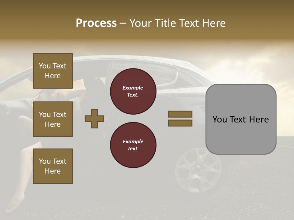 Sunset Open Person PowerPoint Template