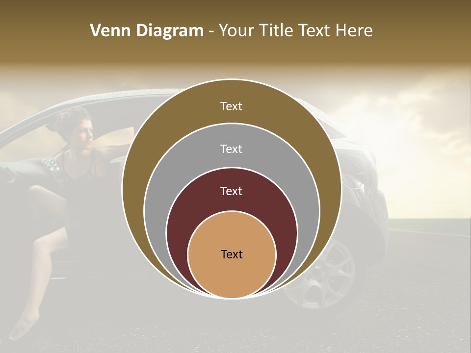 Sunset Open Person PowerPoint Template
