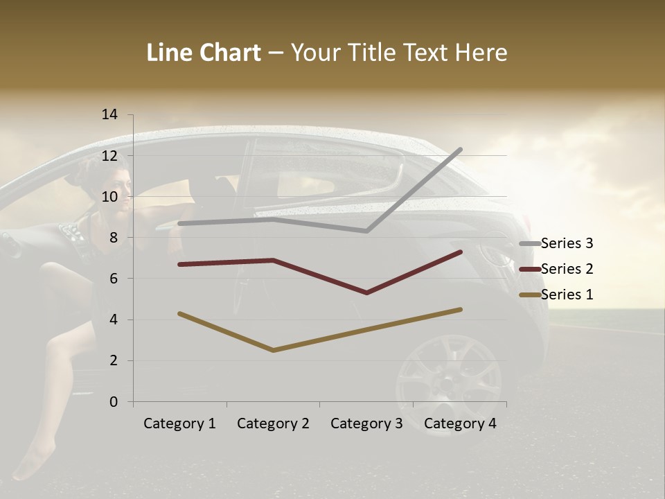Sunset Open Person PowerPoint Template