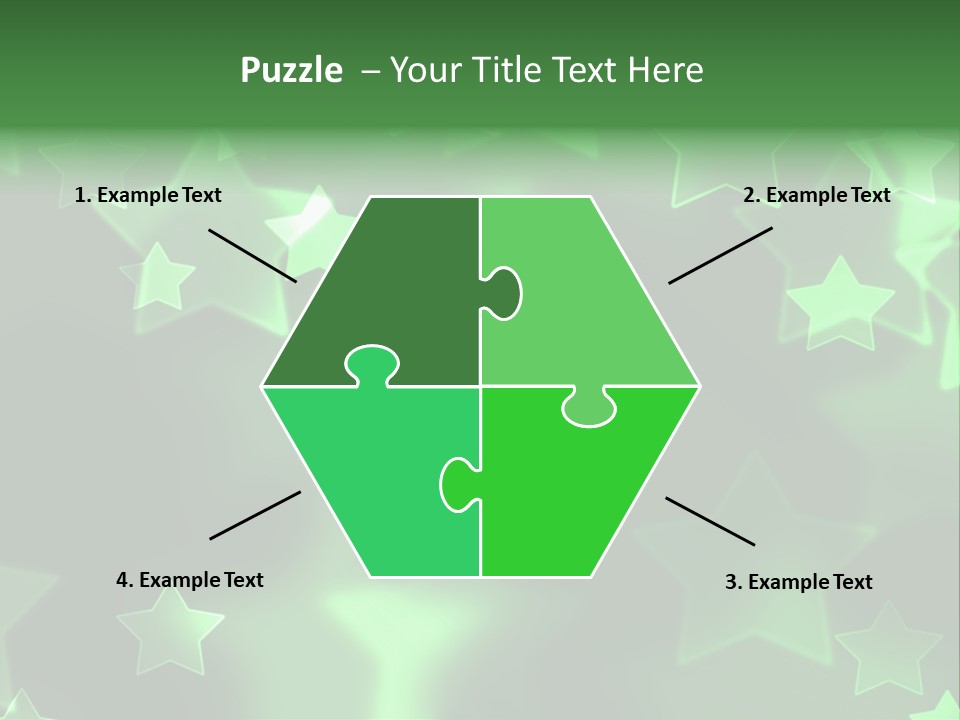 Star Xmas Invitation PowerPoint Template