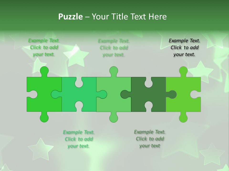 Star Xmas Invitation PowerPoint Template