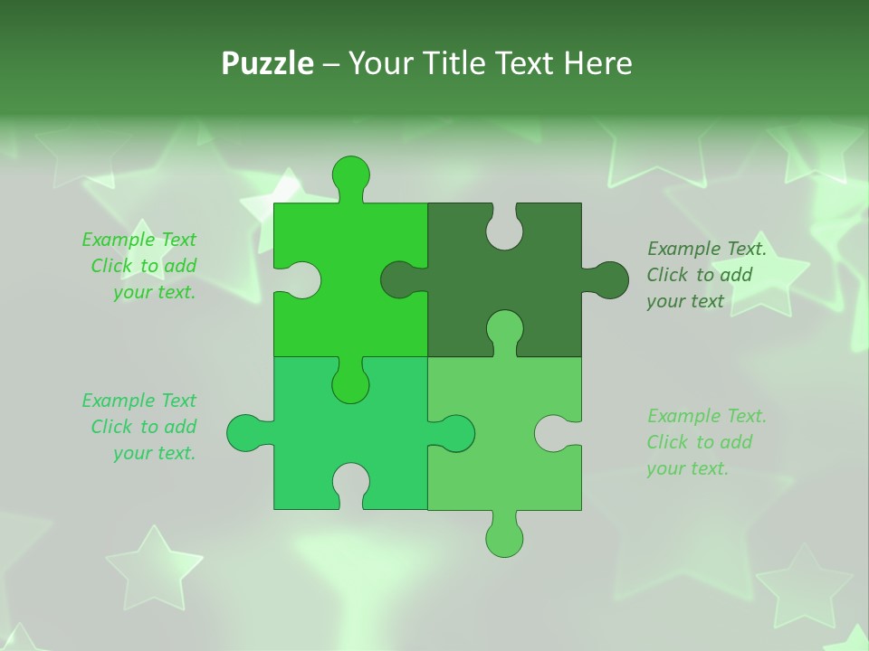 Star Xmas Invitation PowerPoint Template