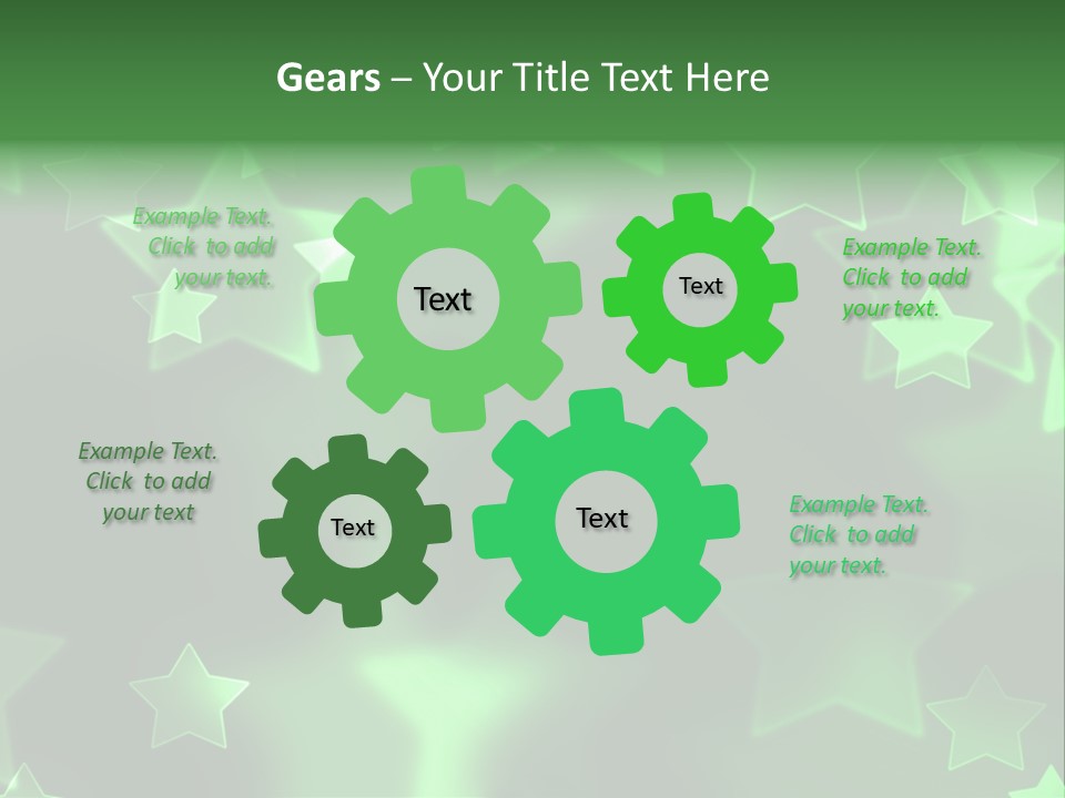 Star Xmas Invitation PowerPoint Template