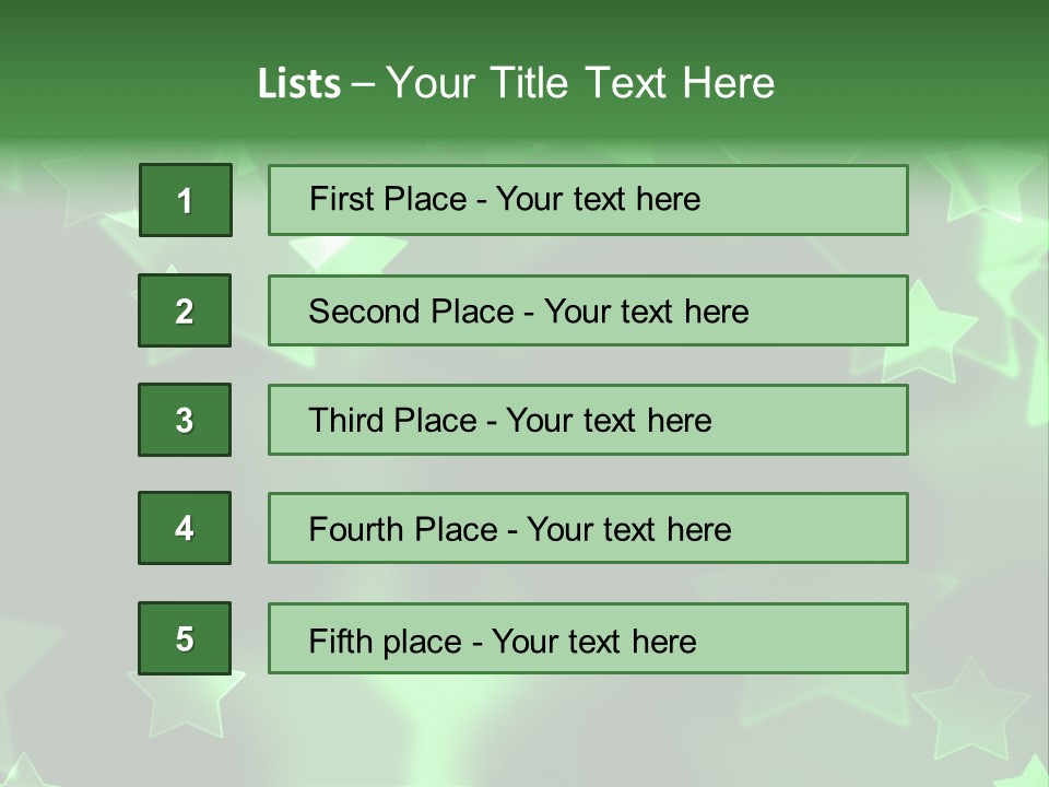 Star Xmas Invitation PowerPoint Template
