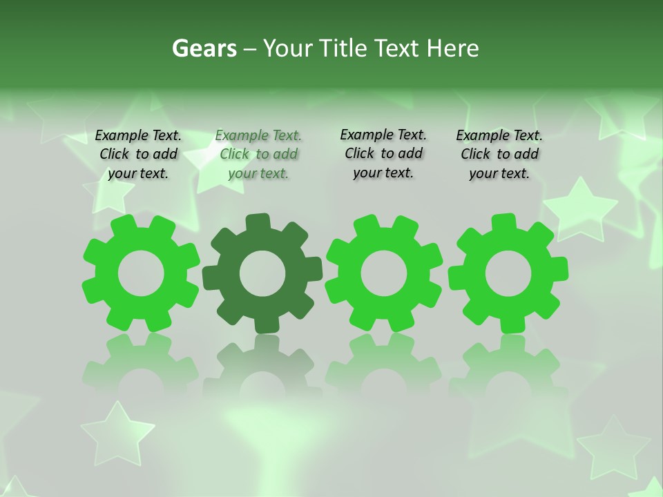 Star Xmas Invitation PowerPoint Template