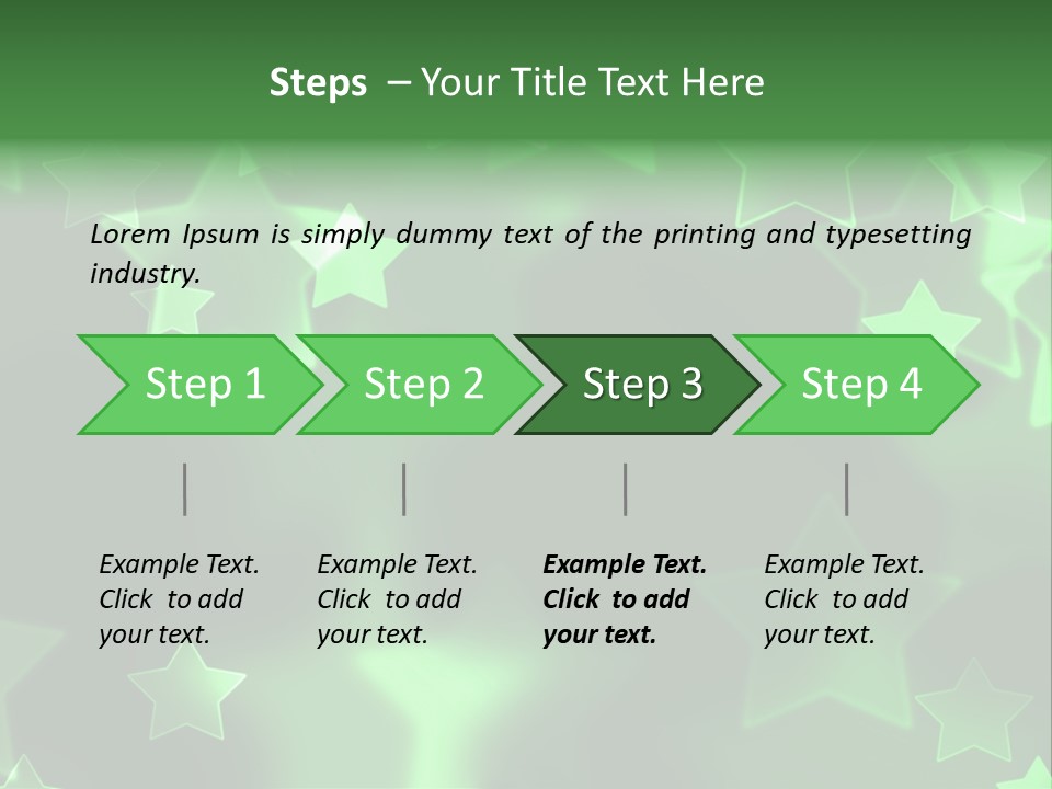 Star Xmas Invitation PowerPoint Template