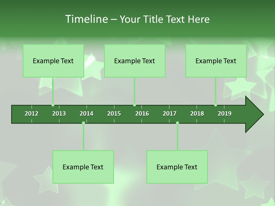 Star Xmas Invitation PowerPoint Template