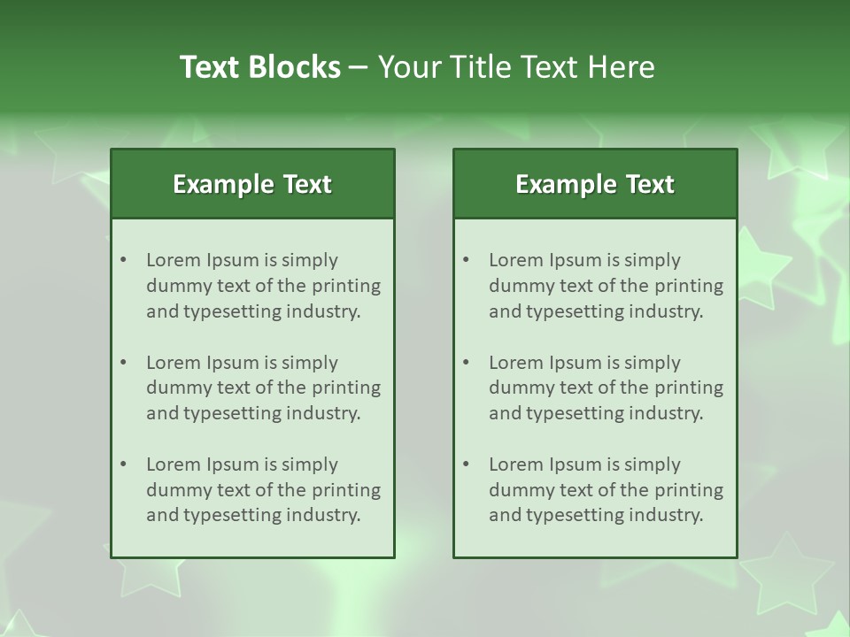 Star Xmas Invitation PowerPoint Template