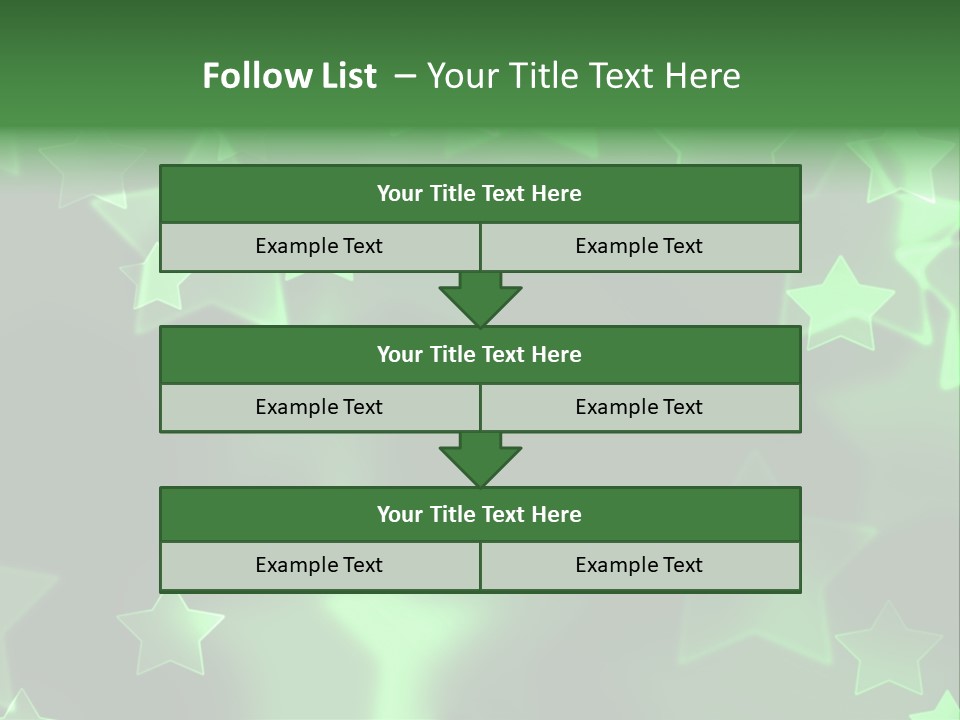 Star Xmas Invitation PowerPoint Template