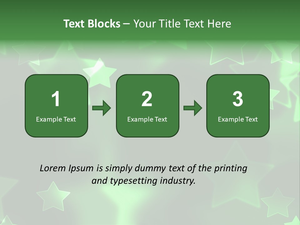 Star Xmas Invitation PowerPoint Template