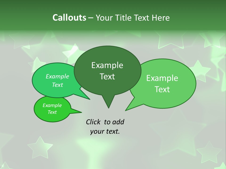 Star Xmas Invitation PowerPoint Template