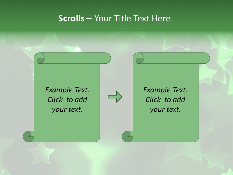 Star Xmas Invitation PowerPoint Template