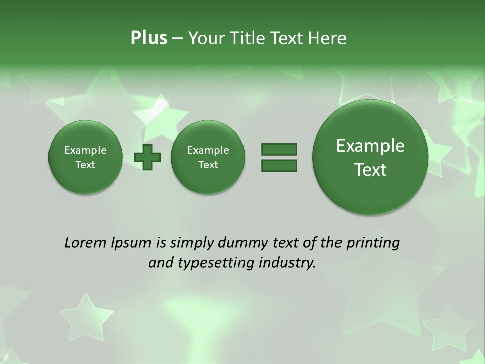 Star Xmas Invitation PowerPoint Template