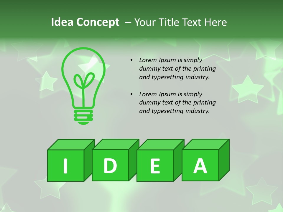 Star Xmas Invitation PowerPoint Template