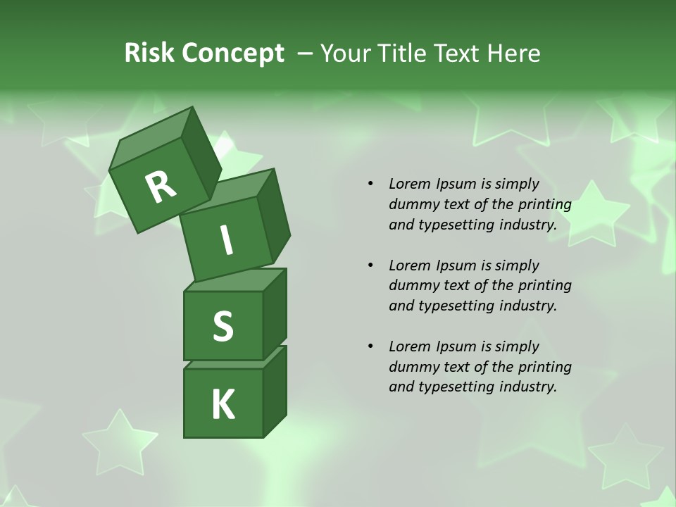 Star Xmas Invitation PowerPoint Template