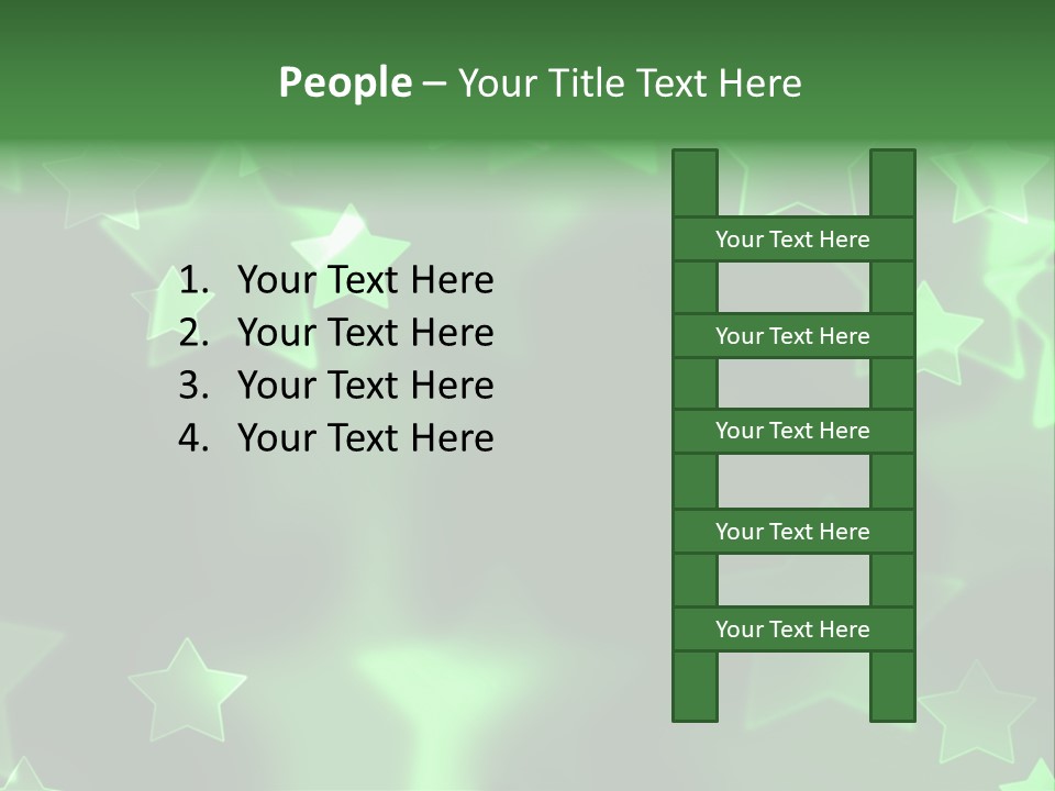 Star Xmas Invitation PowerPoint Template