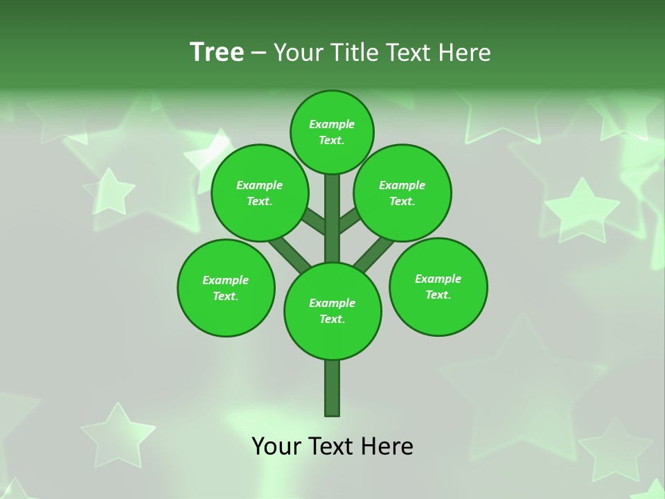 Star Xmas Invitation PowerPoint Template