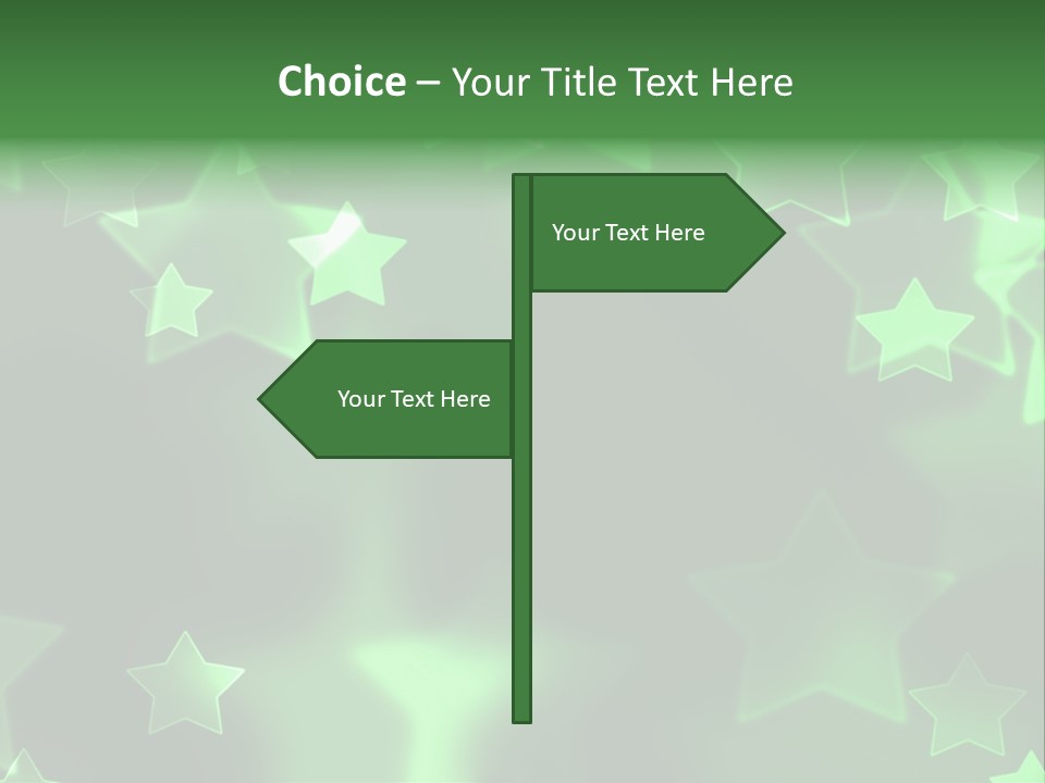 Star Xmas Invitation PowerPoint Template