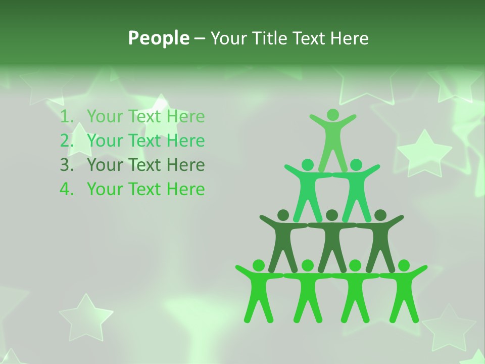 Star Xmas Invitation PowerPoint Template