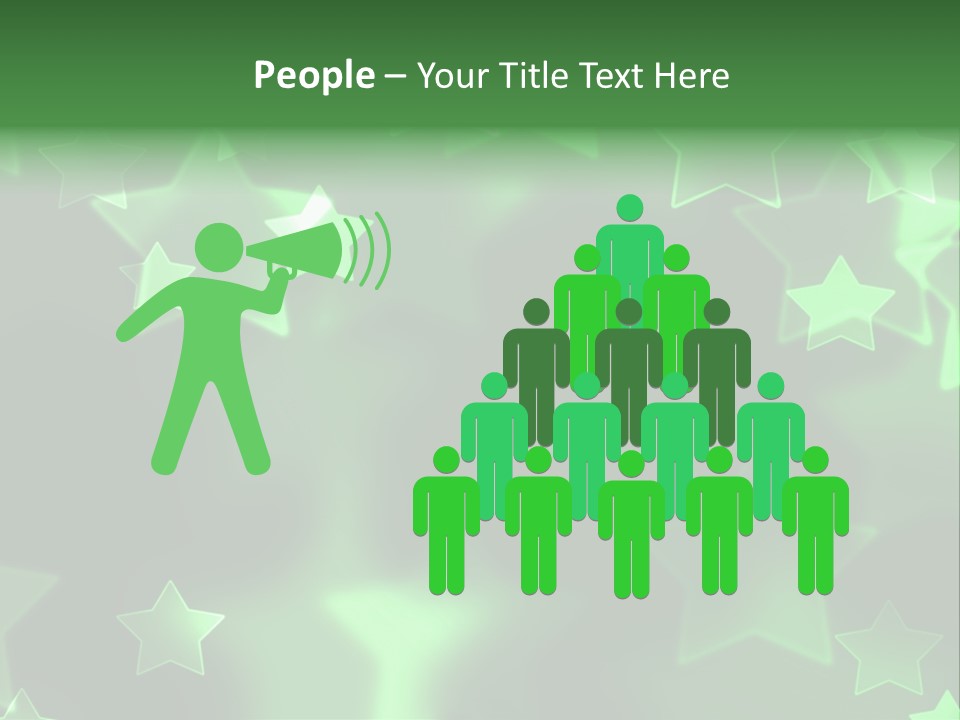 Star Xmas Invitation PowerPoint Template