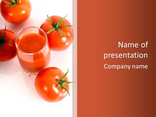 Freshness White Snack PowerPoint Template