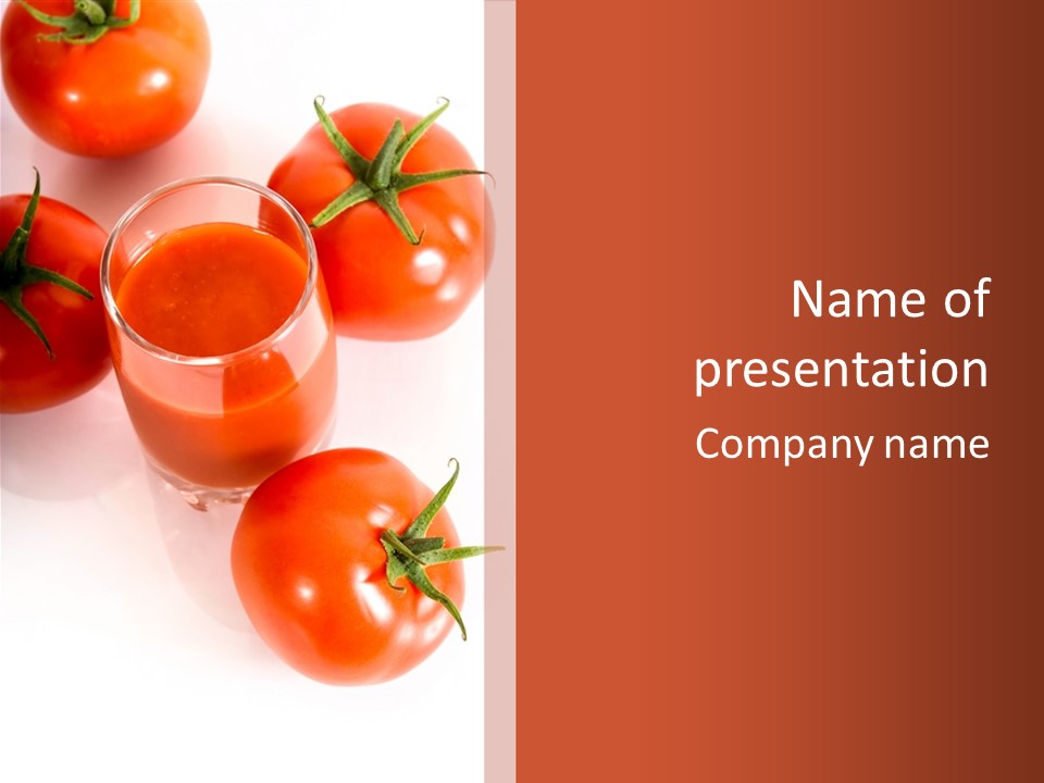 Freshness White Snack PowerPoint Template