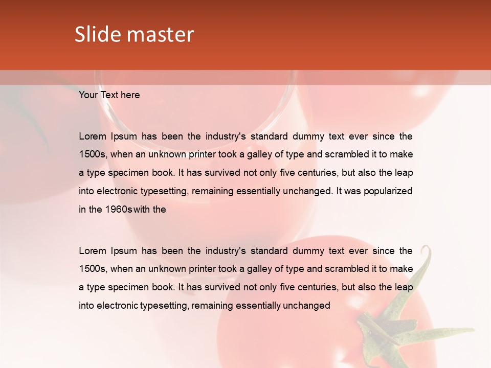 Freshness White Snack PowerPoint Template