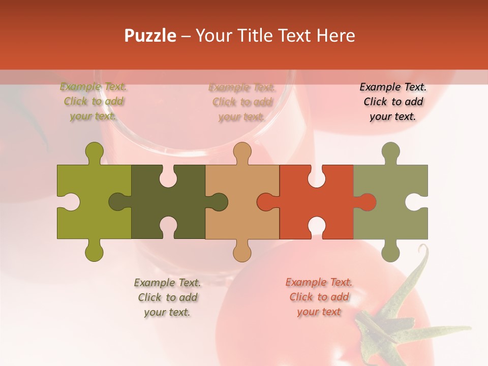 Freshness White Snack PowerPoint Template