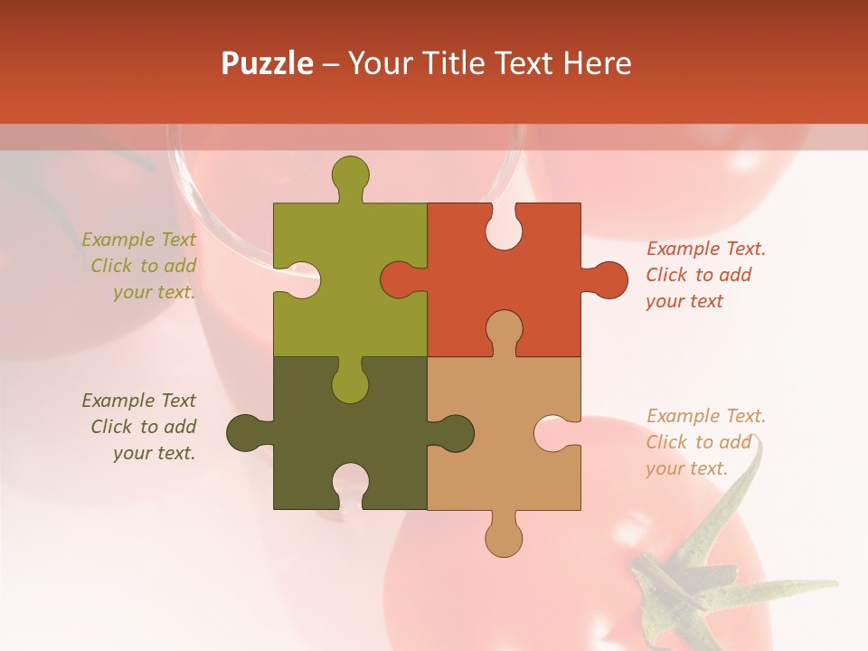Freshness White Snack PowerPoint Template