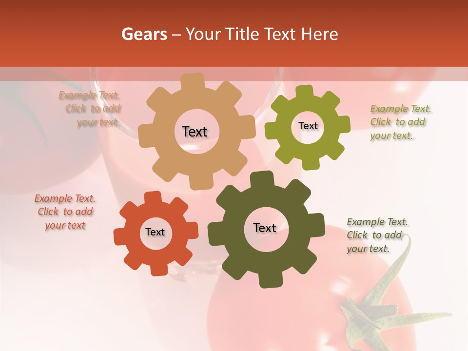 Freshness White Snack PowerPoint Template