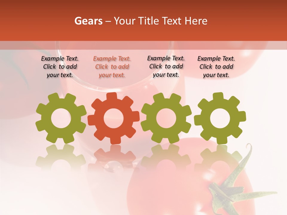 Freshness White Snack PowerPoint Template
