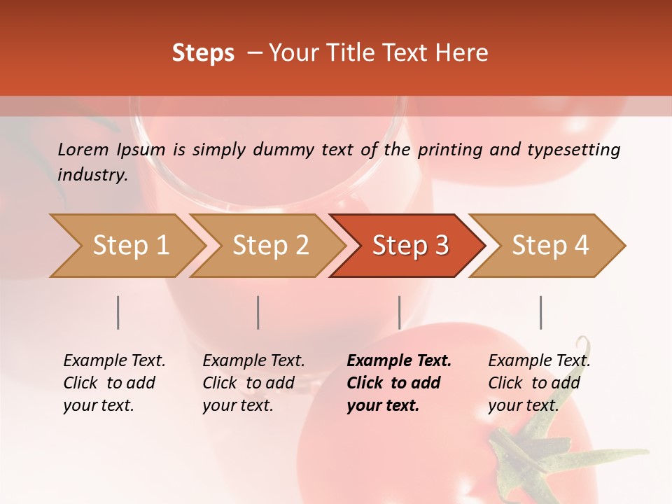Freshness White Snack PowerPoint Template