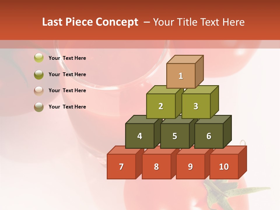 Freshness White Snack PowerPoint Template